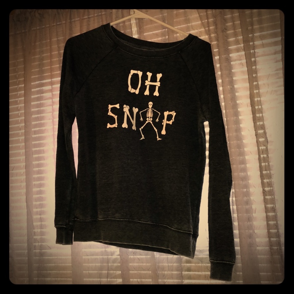 Oh Snap! Skeleton Long Sleeve Tee